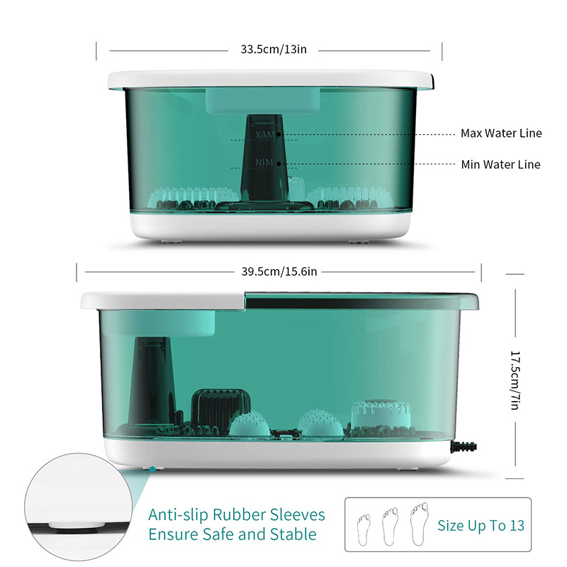 MM-20A-3 Fußmassagegerät mit Wärme und vier großen Massagerollen