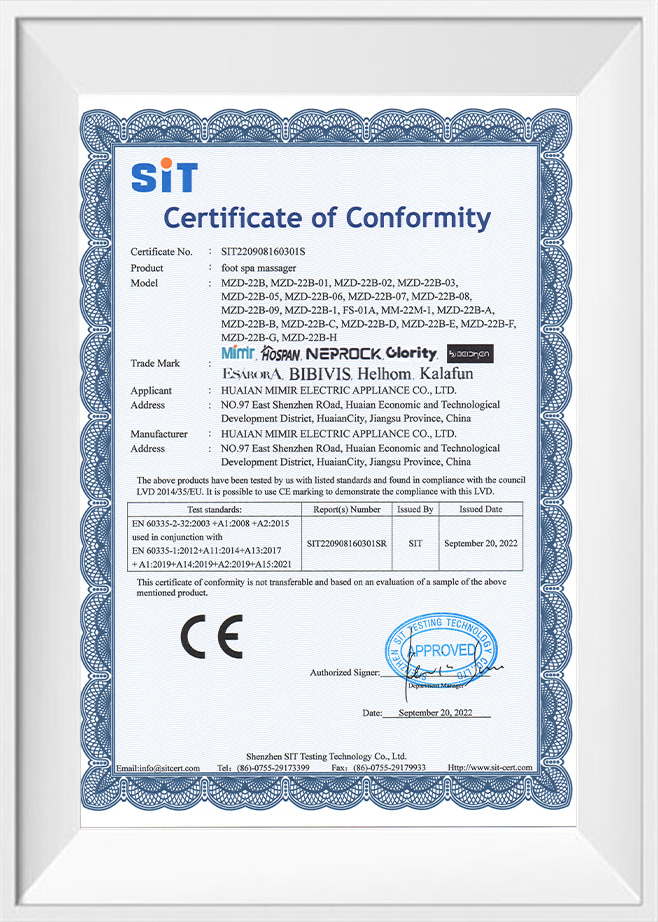 Huaian Mimir Electric Appliance Co., Ltd.