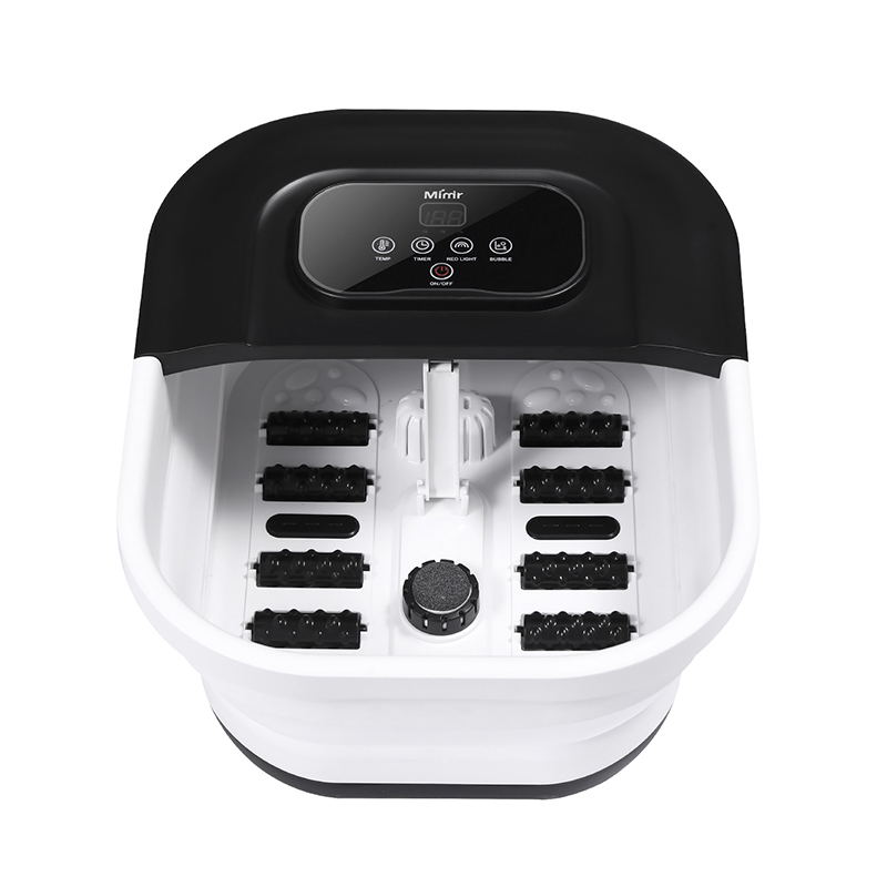 MZD-22B-2 500 W zusammenklappbares Fuß-Spa-Gerät mit 8 Massagerollen für Fuß-Entspannungsmassage
