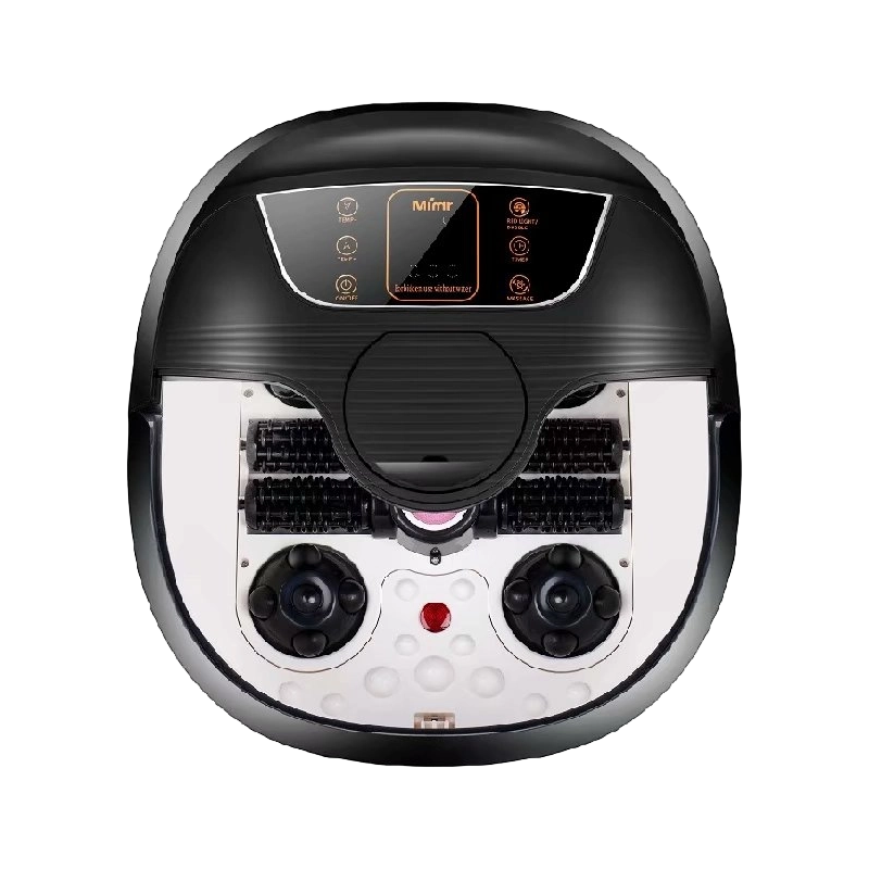 Automatisches Fuß-Whirlpool-Massagegerät MM-18C mit 8 Massagerollen und Bimsstein