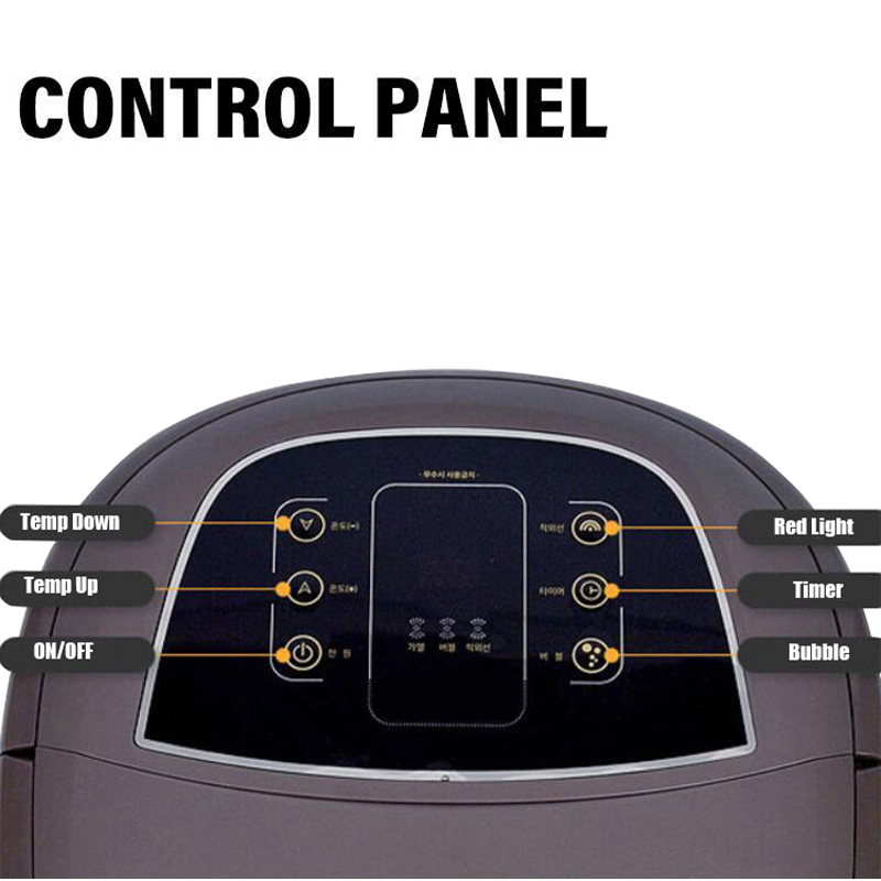 JD-618 Automatisches Fuß-Whirlpool-Massagegerät mit rotierenden Massagerollen